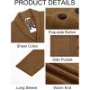 imageRuncati Mens Shawl Collar Cardigan Sweater Button Down Textured Knit Sweaters Casual Chunky Cardigan with PocketsBrown