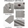 imageRuncati Mens Shawl Collar Cardigan Sweater Button Down Textured Knit Sweaters Casual Chunky Cardigan with PocketsGrey