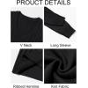 imageRuncati Mens V Neck Sweater Cable Knit Long Sleeve Casual Ribbed Twisted Pullover SweatersBlack