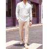 imageRuncati Mens V Neck Sweater Cable Knit Long Sleeve Casual Ribbed Twisted Pullover SweatersWhite