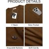 imageRuncati Mens Cardigan Sweaters V Neck Button Down Long Sleeve Casual Cardigan Slim Fit Knit Sweater with PocketsBrown
