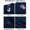 imageRuncati Mens Cardigan Sweaters V Neck Button Down Long Sleeve Casual Cardigan Slim Fit Knit Sweater with PocketsNavy