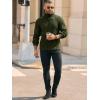 imageRuncati Mens Chunky Turtleneck Sweaters Cable Knitted Casual Slim Fit Fall Winter Warm Pullover SweaterArmy Green