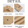 imageRuncati Mens Double Breasted Trench Coat Notched Lapel Windbreaker Jackets Causal Overcoat With BeltKhaki