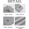 imageRuncati Mens Double Breasted Trench Coat Notched Lapel Windbreaker Jackets Causal Overcoat With BeltLight Grey