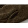 imageRuncati Mens Fuzzy Sherpa Jacket Cardigan Fleece Long Sleeve Full Zip Open Front Thermal Coat Fall Winter OutwearArmy Green