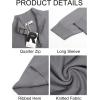 imageRuncati Mens Quarter Zip Pullover Sweater Lightweight Mock Neck Slim Fit Pullover Knit Casual Polo SweatersDark Grey