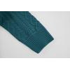 imageRuncati Mens Shawl Collar Sweaters Casual Cable Knit VNeck Slim Fit Fall Winter Lightweight Pullover Sweater KnitwearGreen
