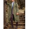 imageRuncati Mens Trench Coat Double Breasted Belted Windbreaker Jackets Lapel Lightweight Long Jacket Casual OvercoatArmy Green
