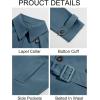 imageRuncati Mens Trench Coat Double Breasted Belted Windbreaker Jackets Lapel Lightweight Long Jacket Casual OvercoatBluish Gray