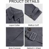 imageRuncati Mens Trench Coat Double Breasted Belted Windbreaker Jackets Lapel Lightweight Long Jacket Casual OvercoatDark Grey
