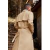 imageRuncati Mens Trench Coat Double Breasted Belted Windbreaker Jackets Lapel Lightweight Long Jacket Casual OvercoatKhaki
