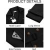 imageRuncati Mens Trench Coat Double Breasted Notched Lapel Long Jacket Belted Windbreaker Casual Slim Fit OvercoatBlack