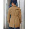 imageRuncati Mens Trench Coat Double Breasted Notched Lapel Long Jacket Belted Windbreaker Casual Slim Fit OvercoatCamel