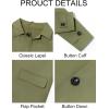imageRuncati Mens Trench Coat Slim Fit Single Breasted Long Windbreaker Jacket Classic Lapel Casual OvercoatArmy Green