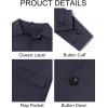 imageRuncati Mens Trench Coat Slim Fit Single Breasted Long Windbreaker Jacket Classic Lapel Casual OvercoatBlack Grey