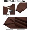 imageRuncati Mens Crewneck Sweatshirts Quilted Diamond Textured Pullover Long Sleeve Casual Fashion SweatshirtCoffee
