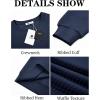 imageRuncati Mens Crewneck Sweatshirts Quilted Diamond Textured Pullover Long Sleeve Casual Fashion SweatshirtNavy Blue