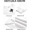 imageRuncati Mens Crewneck Sweatshirts Quilted Diamond Textured Pullover Long Sleeve Casual Fashion SweatshirtWhite