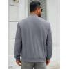 imageRuncati Mens Corduroy Bomber Jacket Lightweight Zip Up Casual Vintage Fall Varsity Jacket with PocketsGrey