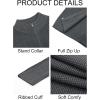 imageRuncati Mens Full Zip Cardigan Sweater Casual Waffle Stand Collar Knitted Winter Chunky SweatersDark Gray