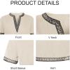 imageRuncati Mens Medieval Costume Halloween Renaissance Tunic Viking Knight Pirate Warrior LARP ShirtsBeige