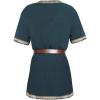imageRuncati Mens Medieval Costume Halloween Renaissance Tunic Viking Knight Pirate Warrior LARP ShirtsGreen