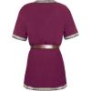 imageRuncati Mens Medieval Costume Halloween Renaissance Tunic Viking Knight Pirate Warrior LARP ShirtsWine Red