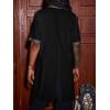 imageRuncati Mens Medieval Pirate Costume Tunic Renaissance Knight Warrior Viking LARP Halloween TopsAblack