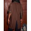 imageRuncati Mens Medieval Pirate Costume Tunic Renaissance Knight Warrior Viking LARP Halloween TopsAbrown