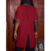 imageRuncati Mens Medieval Pirate Costume Tunic Renaissance Knight Warrior Viking LARP Halloween TopsAdark Red