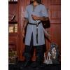 imageRuncati Mens Medieval Pirate Costume Tunic Renaissance Knight Warrior Viking LARP Halloween TopsAgrey
