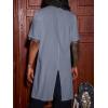 imageRuncati Mens Medieval Pirate Costume Tunic Renaissance Knight Warrior Viking LARP Halloween TopsAgrey
