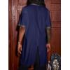 imageRuncati Mens Medieval Pirate Costume Tunic Renaissance Knight Warrior Viking LARP Halloween TopsAnavy
