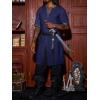 imageRuncati Mens Medieval Pirate Costume Tunic Renaissance Knight Warrior Viking LARP Halloween TopsAnavy