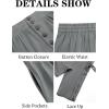 imageRuncati Mens Medieval Pirate Pants Renaissance Ankle Banded Viking Ren Faire Pants Lace Up Halloween Costume TrousersDark Grey