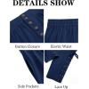 imageRuncati Mens Medieval Pirate Pants Renaissance Ankle Banded Viking Ren Faire Pants Lace Up Halloween Costume TrousersNavy Blue