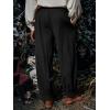 imageRuncati Mens Medieval Pirate Pants Renaissance Viking Knicker Colonial Halloween Cotton Gothic Costume TrousersBlack