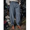 imageRuncati Mens Medieval Pirate Pants Renaissance Viking Knicker Colonial Halloween Cotton Gothic Costume TrousersDark Gray