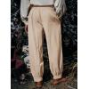 imageRuncati Mens Medieval Pirate Pants Renaissance Viking Knicker Colonial Halloween Cotton Gothic Costume TrousersLight Khaki