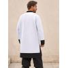 imageRuncati Mens Medieval Pirate Shirt Renaissance Viking Knight Warrior Tunic Tops Lace Up LARP Halloween CostumeWhite