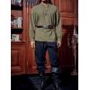 imageRuncati Mens Medieval Pirate Shirt Steampunk Viking Renaissance Long Sleeve Lace Up Scottish Halloween Costume TopsArmy Green