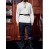 imageRuncati Mens Medieval Pirate Shirt Steampunk Viking Renaissance Long Sleeve Lace Up Scottish Halloween Costume TopsWhite