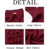 imageRuncati Mens Pirate Shirt Ruffle Victorian Renaissance Vampire Poet Puffy Shirts Gothic Steampunk Medieval CostumeBurgundy