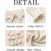 imageRuncati Mens Pirate Shirt Ruffle Victorian Renaissance Vampire Poet Puffy Shirts Gothic Steampunk Medieval CostumeLight Khaki