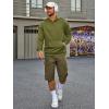 imageRuncati Mens Pullover Hoodies Long Sleeve Casual Lightweight Fashion Hooded Sweatshirt with Kanga PocketsArmy Green