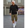 imageRuncati Mens Pullover Hoodies Long Sleeve Casual Lightweight Fashion Hooded Sweatshirt with Kanga PocketsBlack