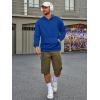 imageRuncati Mens Pullover Hoodies Long Sleeve Casual Lightweight Fashion Hooded Sweatshirt with Kanga PocketsBlue