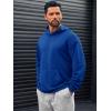 imageRuncati Mens Pullover Hoodies Long Sleeve Casual Lightweight Fashion Hooded Sweatshirt with Kanga PocketsBlue
