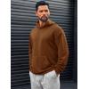 imageRuncati Mens Pullover Hoodies Long Sleeve Casual Lightweight Fashion Hooded Sweatshirt with Kanga PocketsBrown